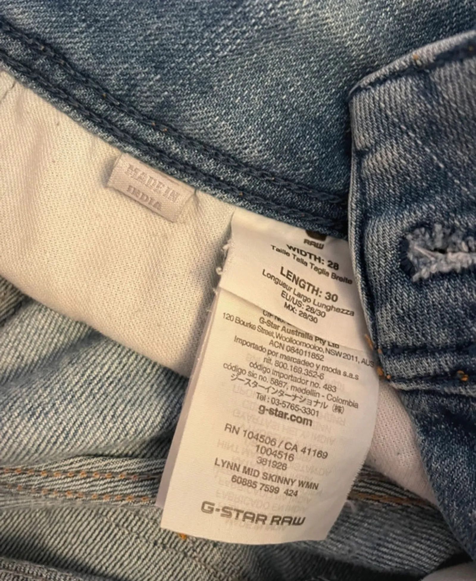 G-Star G-STAR RAW Lynn mid slinny wmn Jeans Size 28" / US 6 / IT 42 - 2 Thumbnail