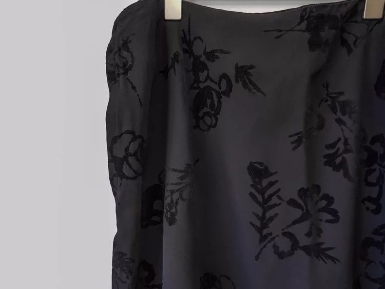 Yohji Yamamoto Floral Velvet Dress by Yohji Yamamoto-dmc Size XS / US 0-2 / IT 36-38 - 5 Thumbnail