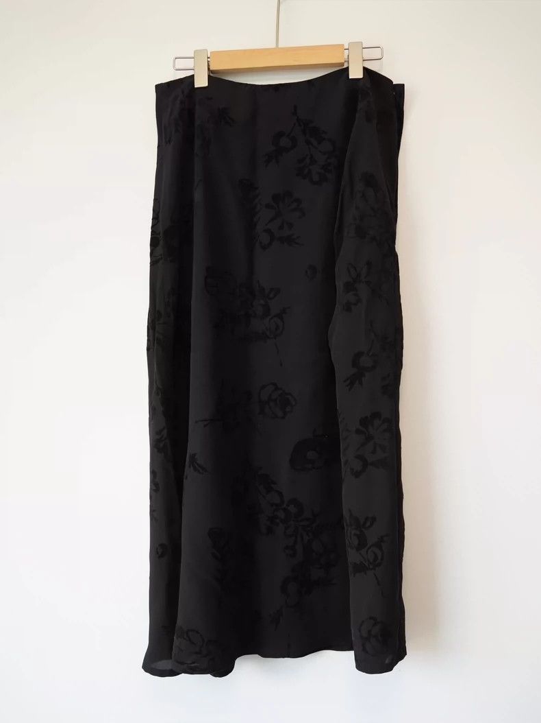Yohji Yamamoto Floral Velvet Dress by Yohji Yamamoto-dmc Size XS / US 0-2 / IT 36-38 - 2 Thumbnail