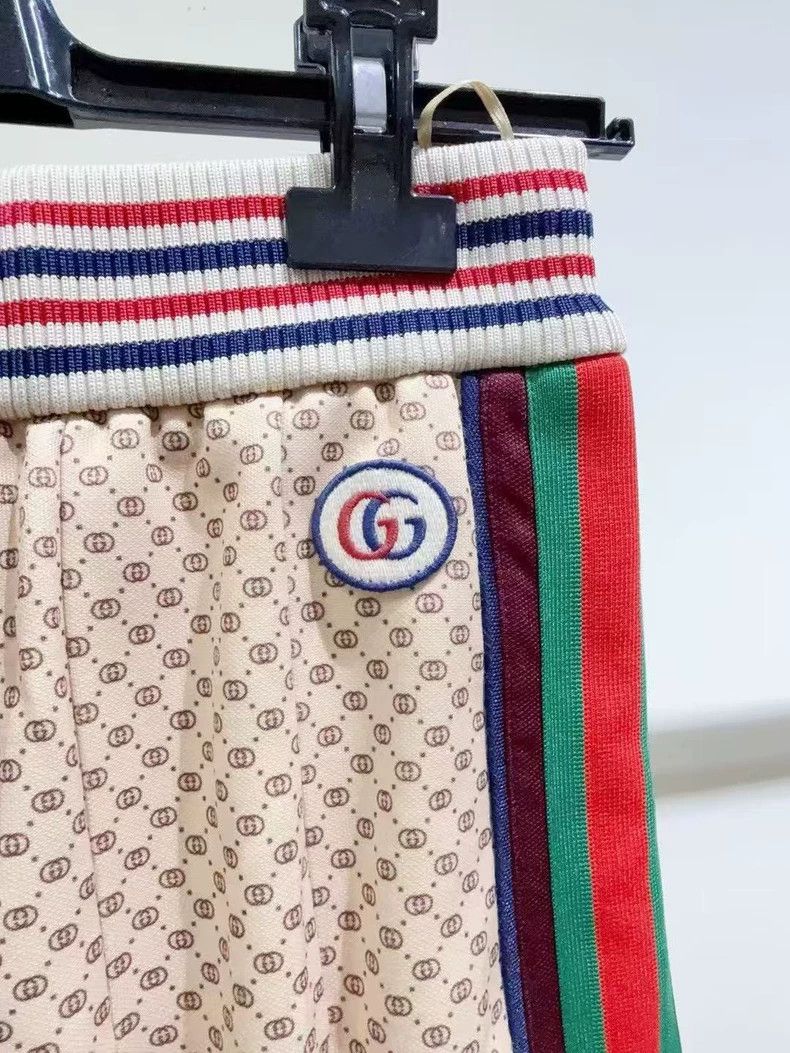Gucci Gucci Logo Pleated Skirt with Adjustable Waist-dmc Size 22" - 2 Thumbnail