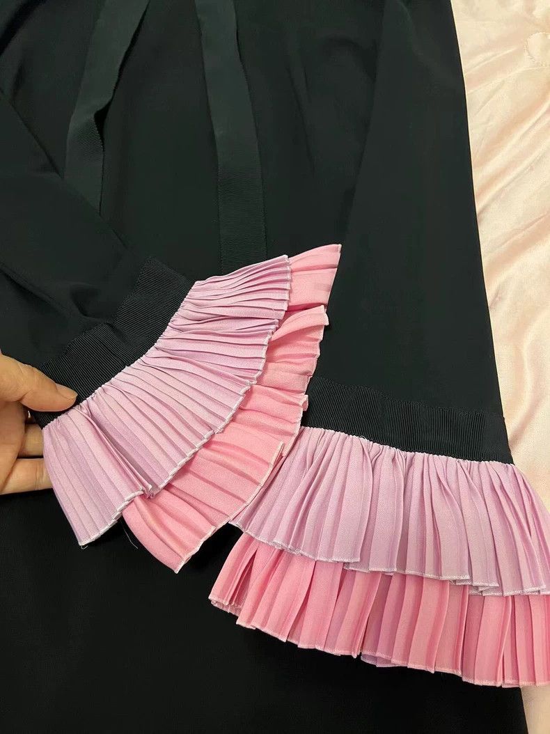 Gucci Gucci Silk Dress with Ruffles-dmc Size 36" / US 14 / IT 50 - 2 Thumbnail