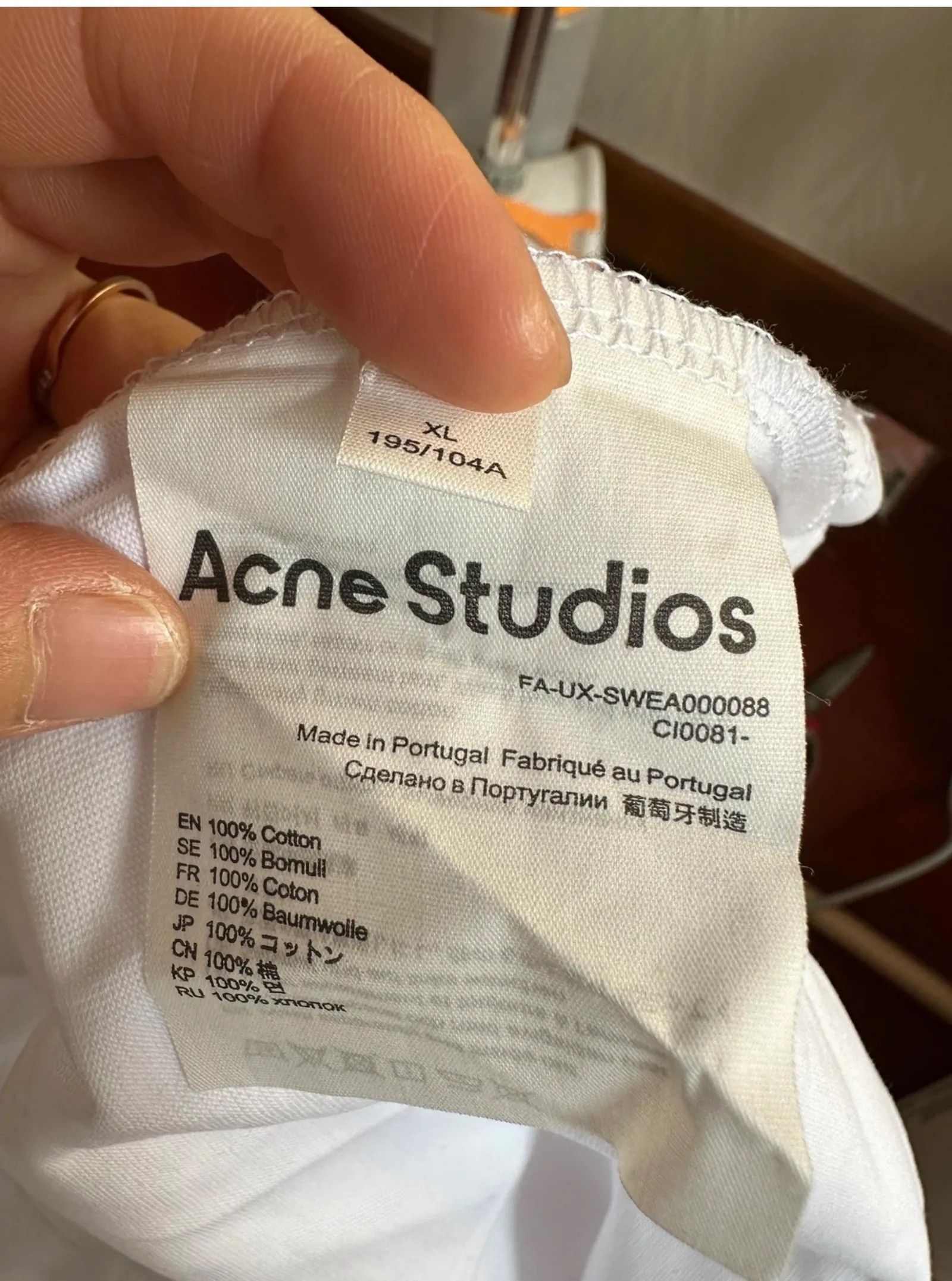 Acne Studios Acne Studios Short Sleeve T-shirt Size XL / US 12-14 / IT 48-50 - 2 Thumbnail