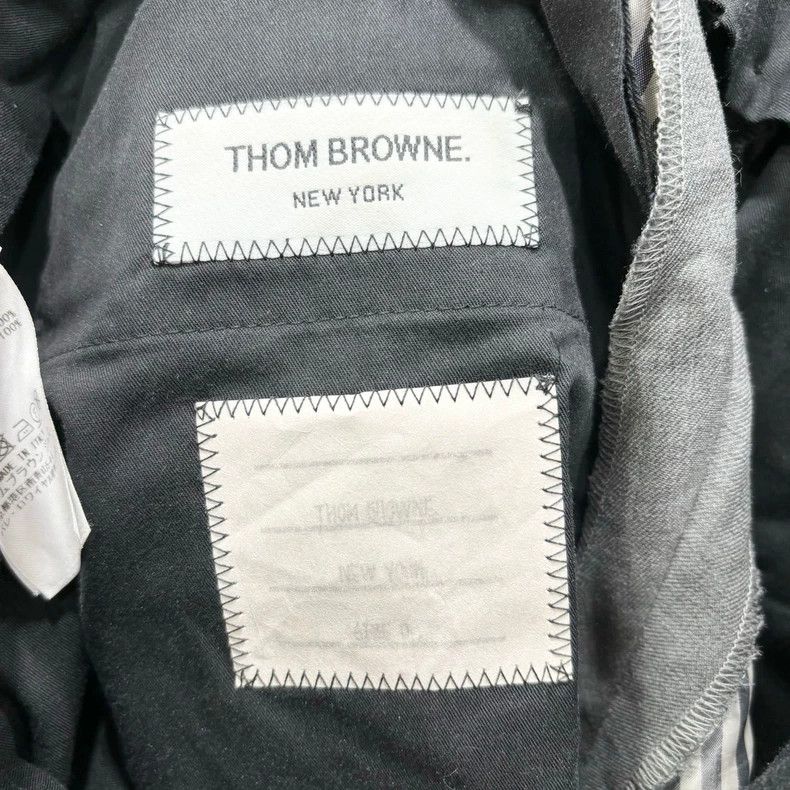 Thom Browne Thom Browne Classic Trousers in Gray - dmc Size US 26 / EU 42 - 3 Thumbnail