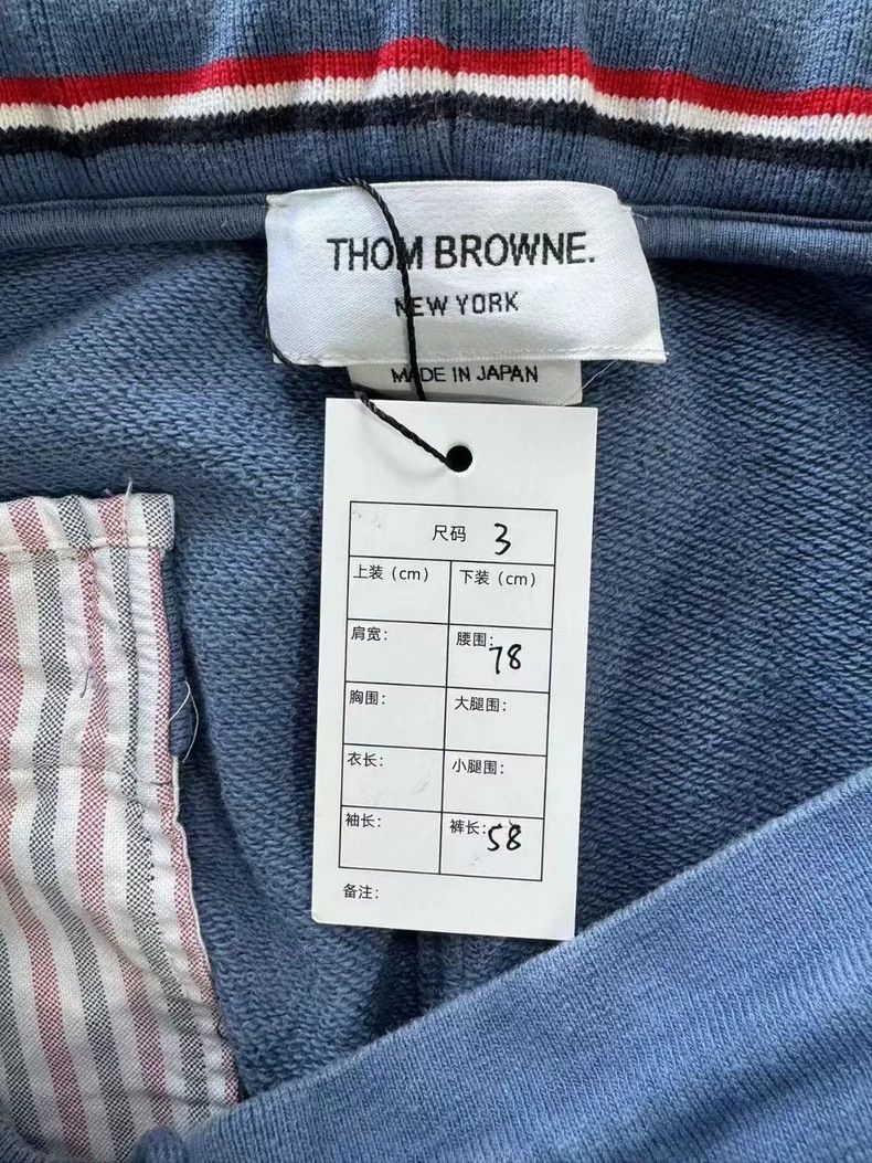 Thom Browne Thom Browne Blue Striped Shorts Size 3 - dmc Size US 26 / EU 42 - 4 Thumbnail