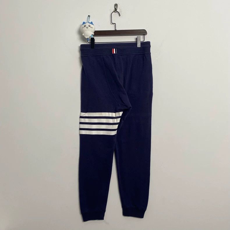 Thom Browne Thom Browne Navy Sweatpants with Stripes - dmc Size US 26 / EU 42 - 3 Thumbnail