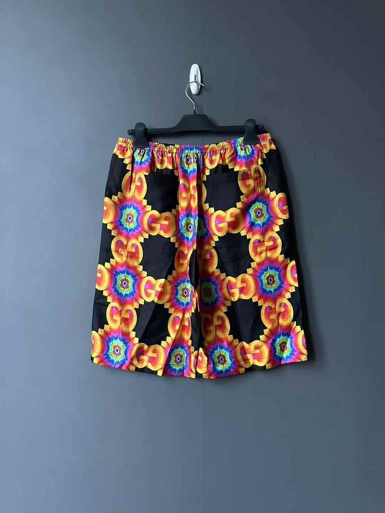 Gucci Gucci Printed Short Silk Pants for Men - dmc Size US 31 - 2 Thumbnail