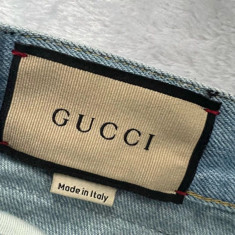 Gucci Gucci Light Blue Wide-Leg Jeans 25 Size - dmc Size US 26 / EU 42 - 5 Thumbnail