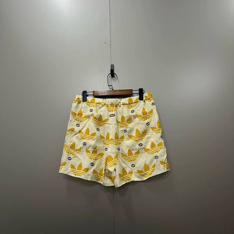 Gucci Gucci × Adidas Logo Silk Shorts Size 46 - dmc Size US 31 - 2 Thumbnail