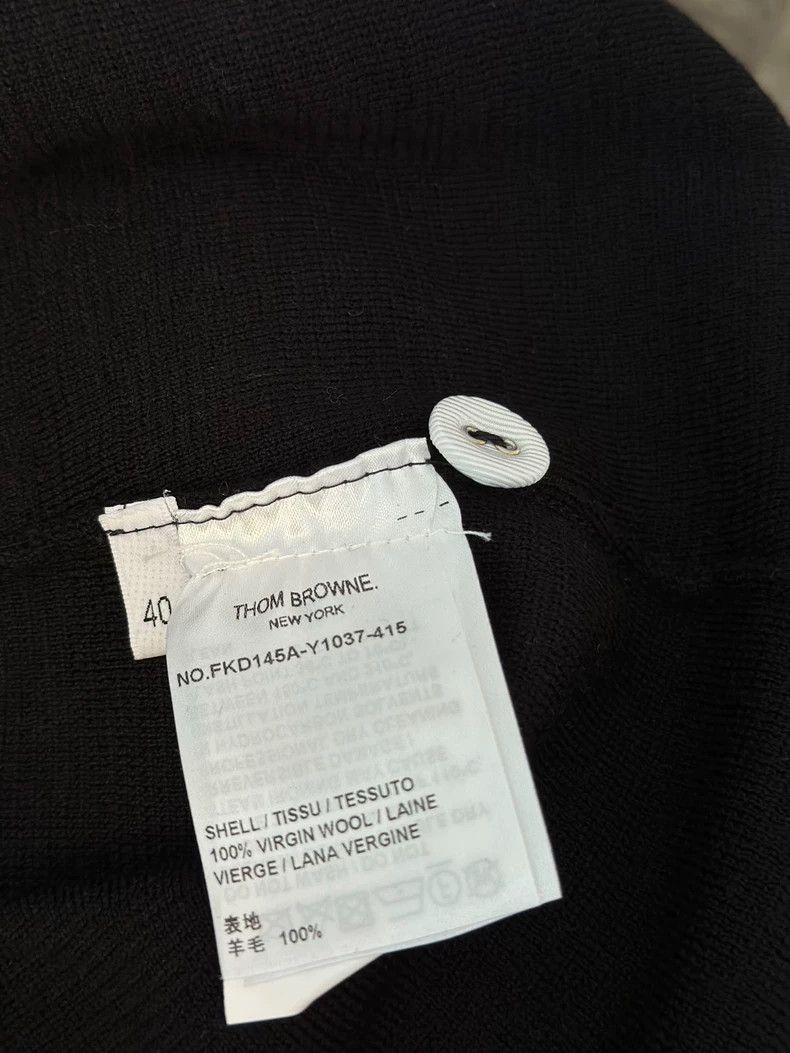 Thom Browne Wool Dress with Red Trim - dmc