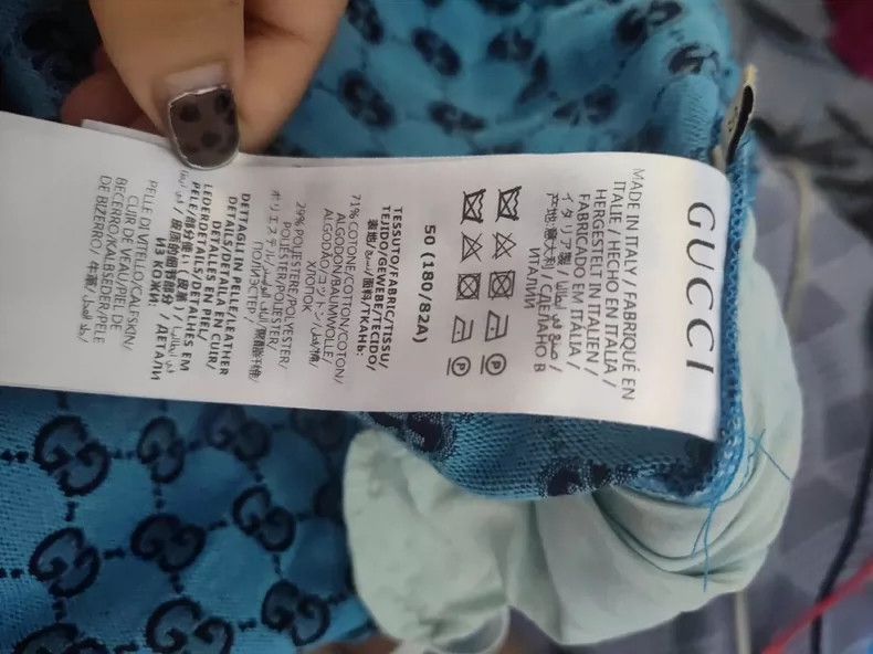 Gucci Gucci Blue Printed Shorts Size 50 - dmc Size US 31 - 3 Thumbnail