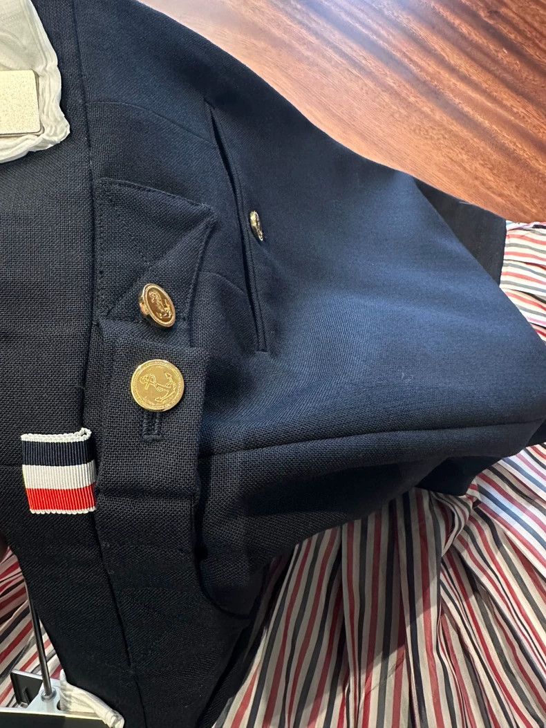 Thom Browne Thom Browne Blue Pleated Skirt with Stripes - dmc Size 30" / US 8 / IT 44 - 6 Thumbnail