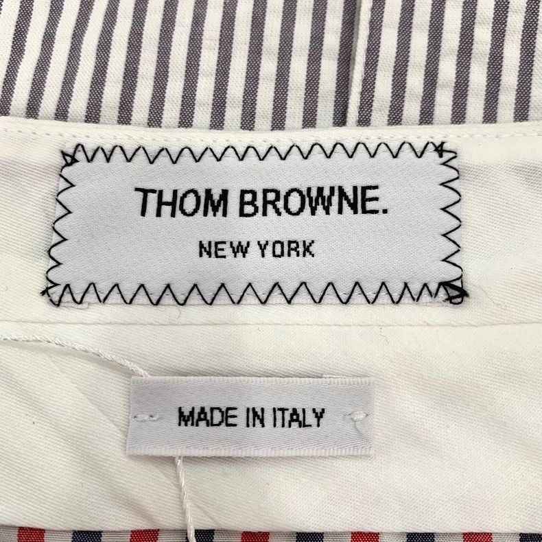 Thom Browne Gray Striped Cotton Pleated Skirt Size 40 - dmc Size US 31 - 5 Thumbnail