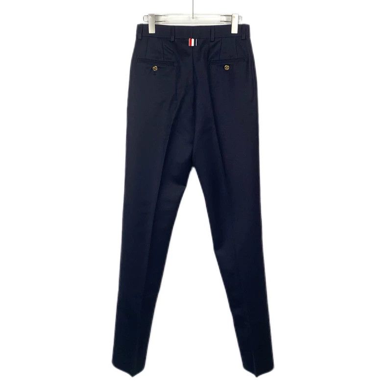 Thom Browne Thom Browne Navy Wool Casual Pants XS Size - dmc Size US 26 / EU 42 - 2 Thumbnail