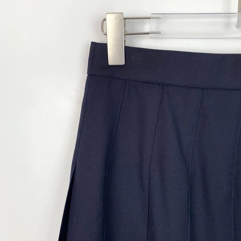 Thom Browne Thom Browne Pleated Wool Skirt in Dark Blue - dmc Size 38" / US 16 / IT 52 - 3 Thumbnail