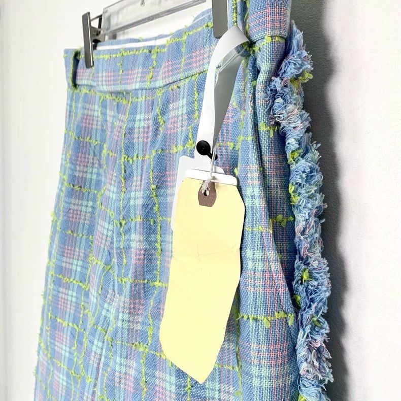 Thom Browne Thom Browne Plaid Design Casual Pants Blue - dmc Size US 26 / EU 42 - 3 Thumbnail