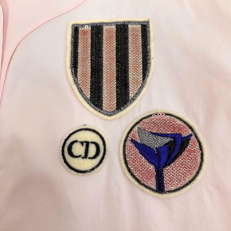 Dior Pink Logo Detail Sleeveless Button Dress - dmc Size 22" - 5 Thumbnail