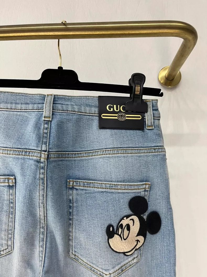 Gucci Gucci Disney Mickey Mouse Denim Pants - dmc Size US 26 / EU 42 - 4 Thumbnail