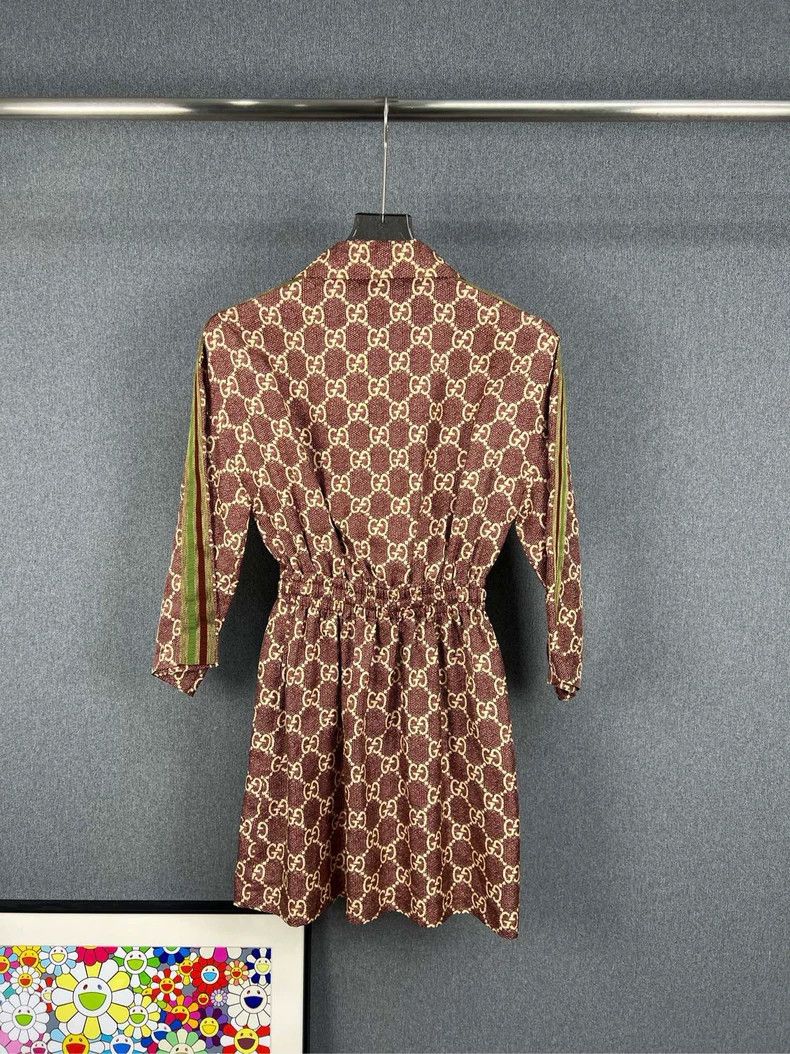 Gucci Gucci Monogram Long Sleeve Dress - dmc Size US 26 / EU 42 - 2 Thumbnail