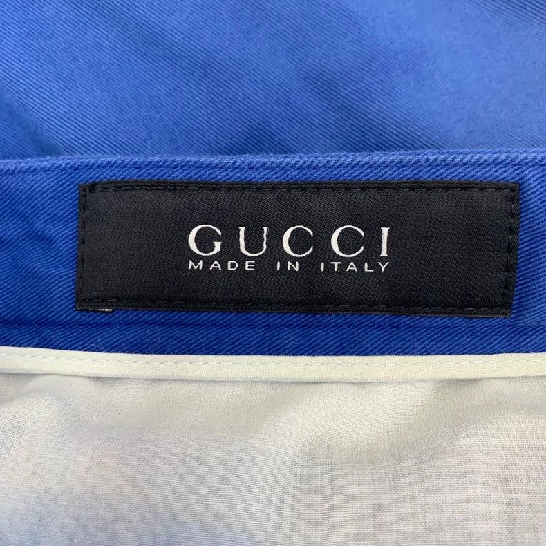 Gucci Gucci Blue Cotton Casual Trousers Size 46 - dmc Size US 31 - 6 Thumbnail