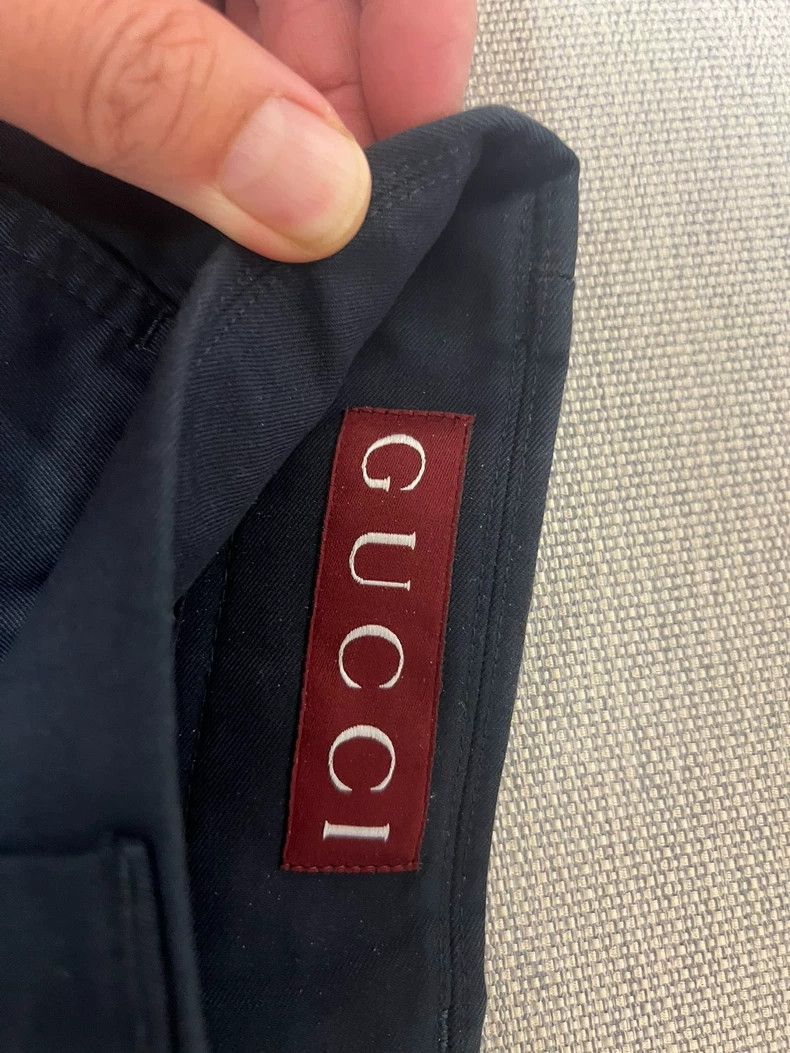 Gucci GUCCI Men's Shorts Size 46 Navy Blue - dmc Size US 31 - 3 Thumbnail