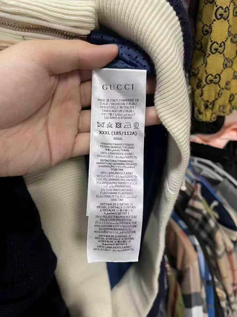 Gucci Gucci Blue Knit Zip Hoodie with Logo - dmc Size US XXL / EU 58 / 5 - 5 Thumbnail
