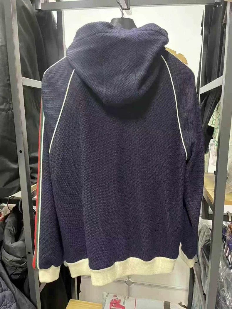 Gucci Gucci Blue Knit Zip Hoodie with Logo - dmc Size US XXL / EU 58 / 5 - 2 Thumbnail