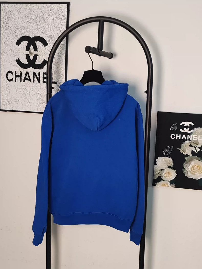 Balenciaga Balenciaga Small Logo Blue Hooded Zip Jacket - dmc Size US M / EU 48-50 / 2 - 2 Thumbnail