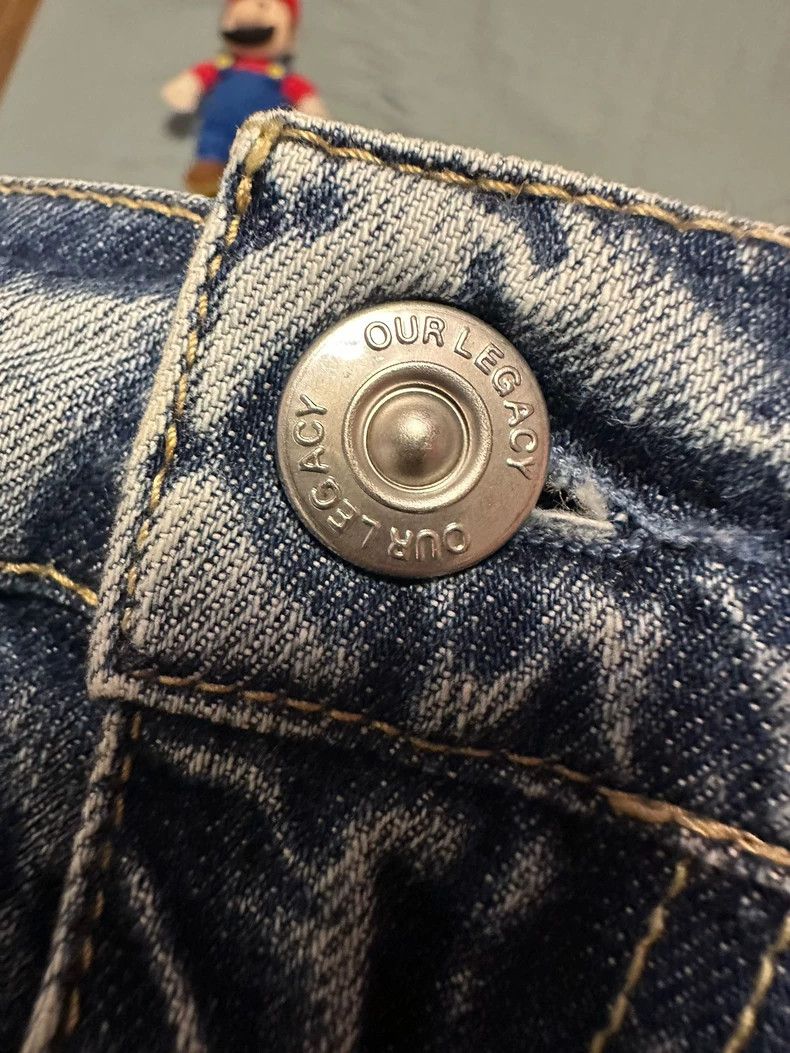 Our Legacy Our Legacy Blue Straight-Leg Pants - dmc Size US 31 - 5 Thumbnail