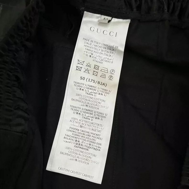 Gucci Gucci Black Casual Pants with Side Stripes - dmc Size US 31 - 6 Thumbnail