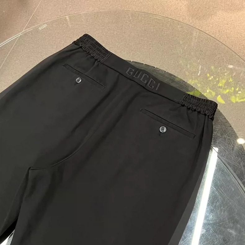 Gucci Gucci Black Casual Pants with Side Stripes - dmc Size US 31 - 4 Thumbnail