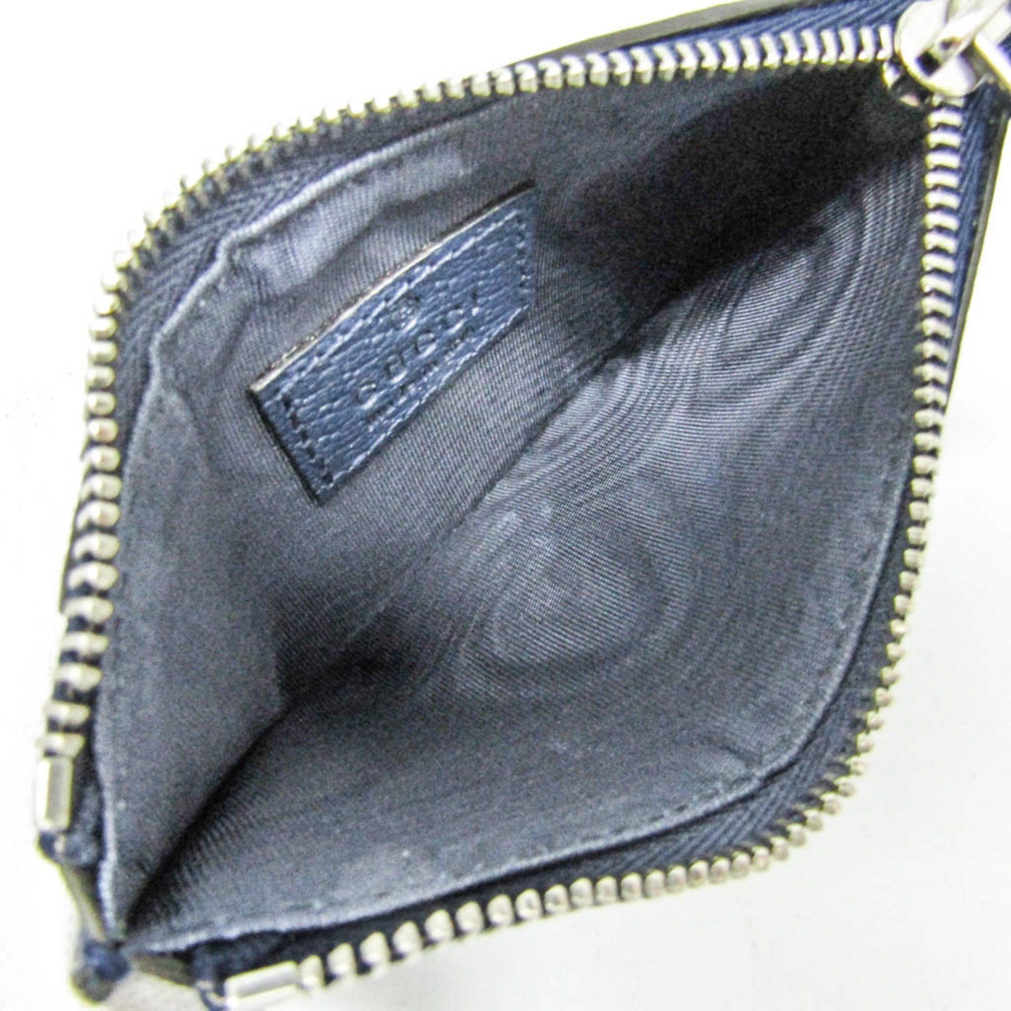 Gucci Gucci GG Marmont Coin Card Holder 722726 Women,Men Leather Coin Purse/coin Case Navy Size ONE SIZE - 4 Thumbnail