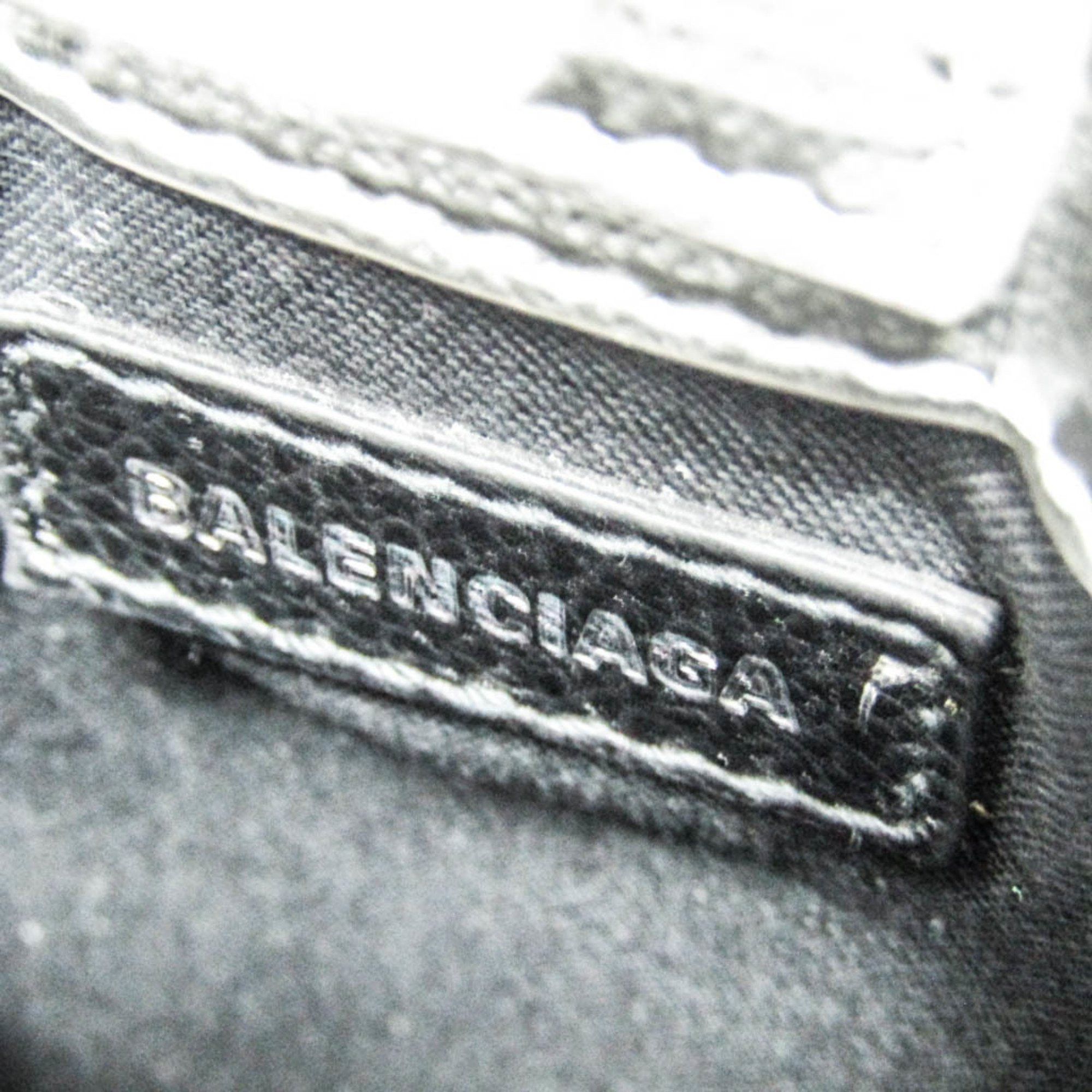 Balenciaga Balenciaga Shopping Phone Holder Shoulder Mini Bag 593826 Women,Men Leather Shoulder Bag Silver Size ONE SIZE - 11 Thumbnail