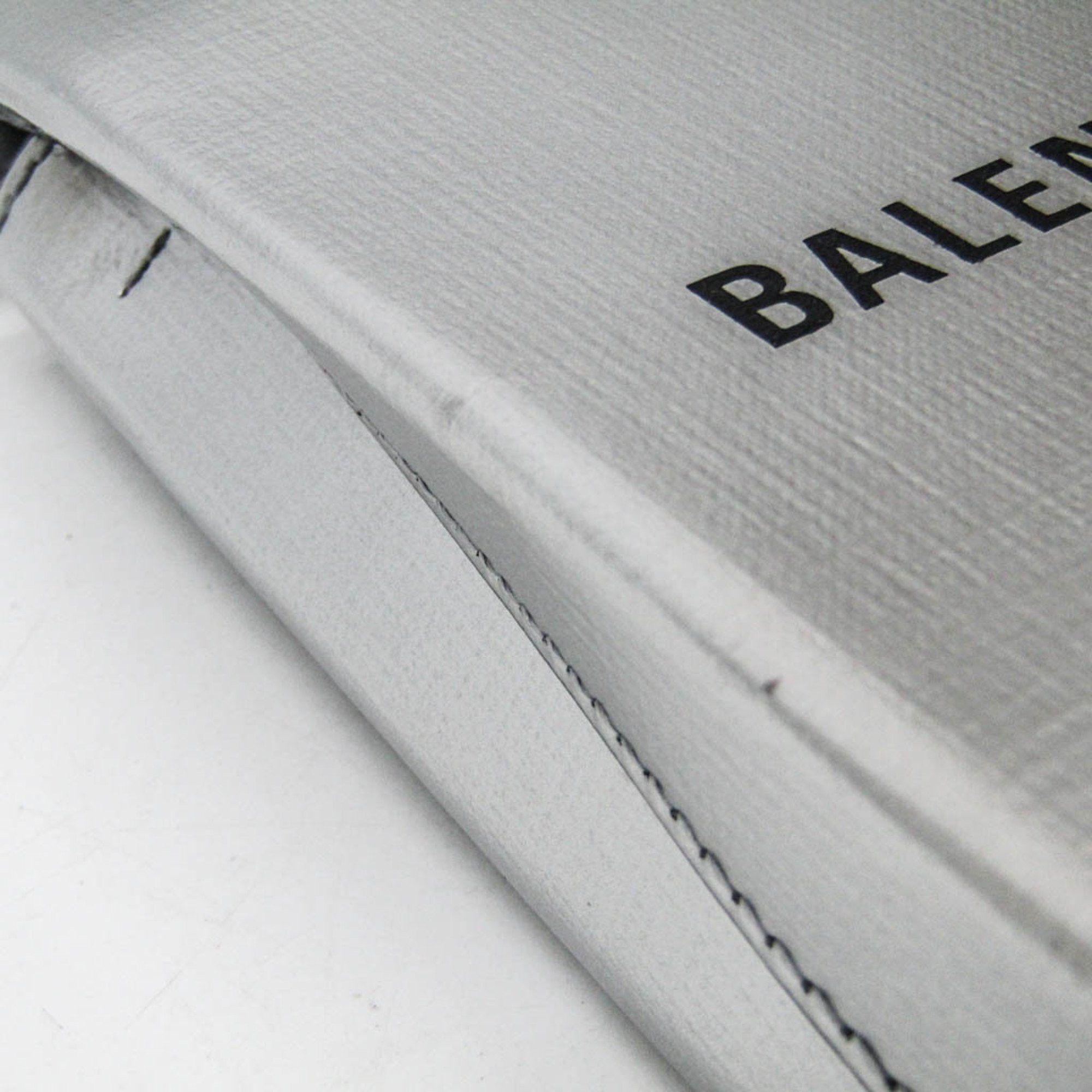 Balenciaga Balenciaga Shopping Phone Holder Shoulder Mini Bag 593826 Women,Men Leather Shoulder Bag Silver Size ONE SIZE - 7 Thumbnail