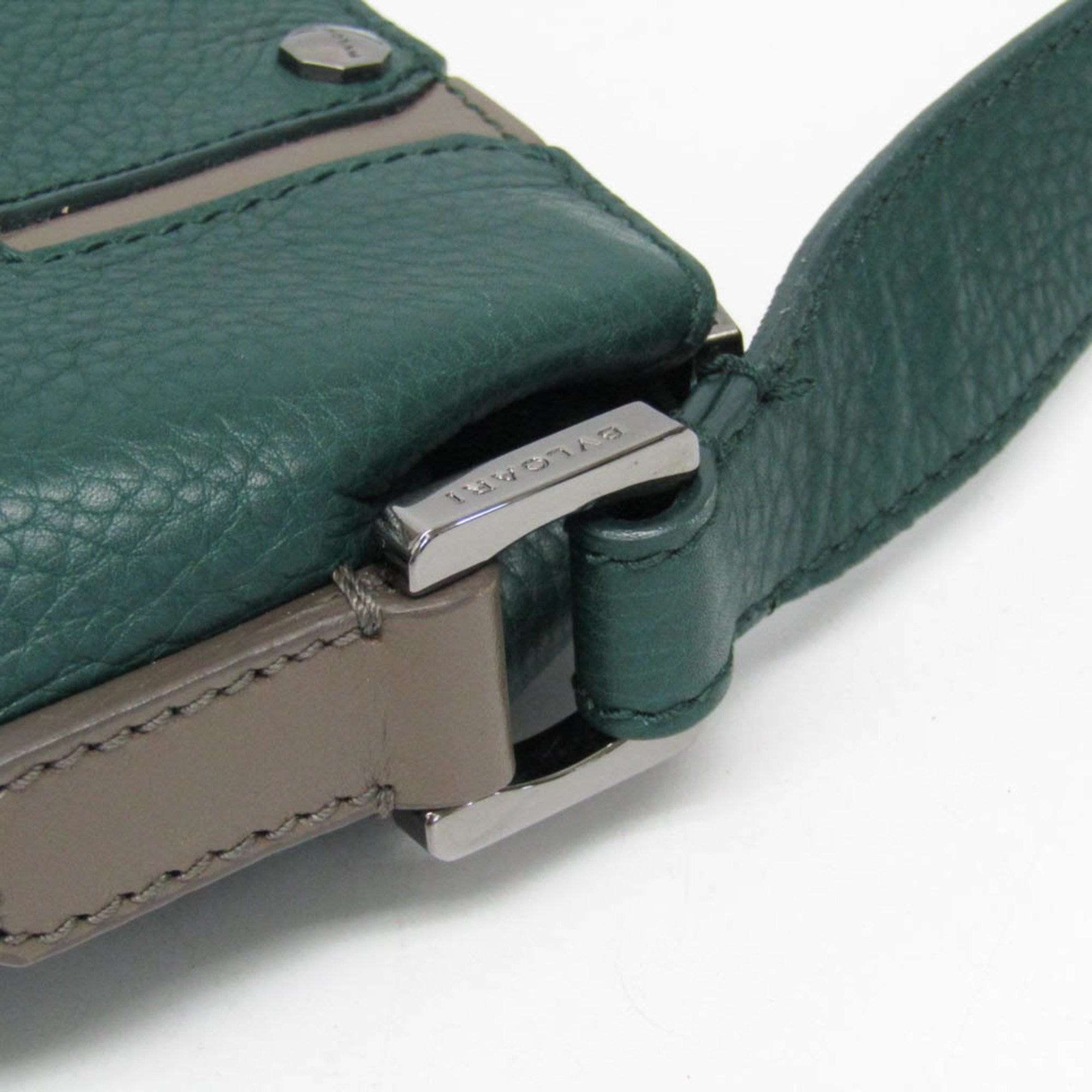 Bvlgari Bvlgari Octo Crossbody Bag Men,Women Leather Shoulder Bag Green Size ONE SIZE - 9 Thumbnail