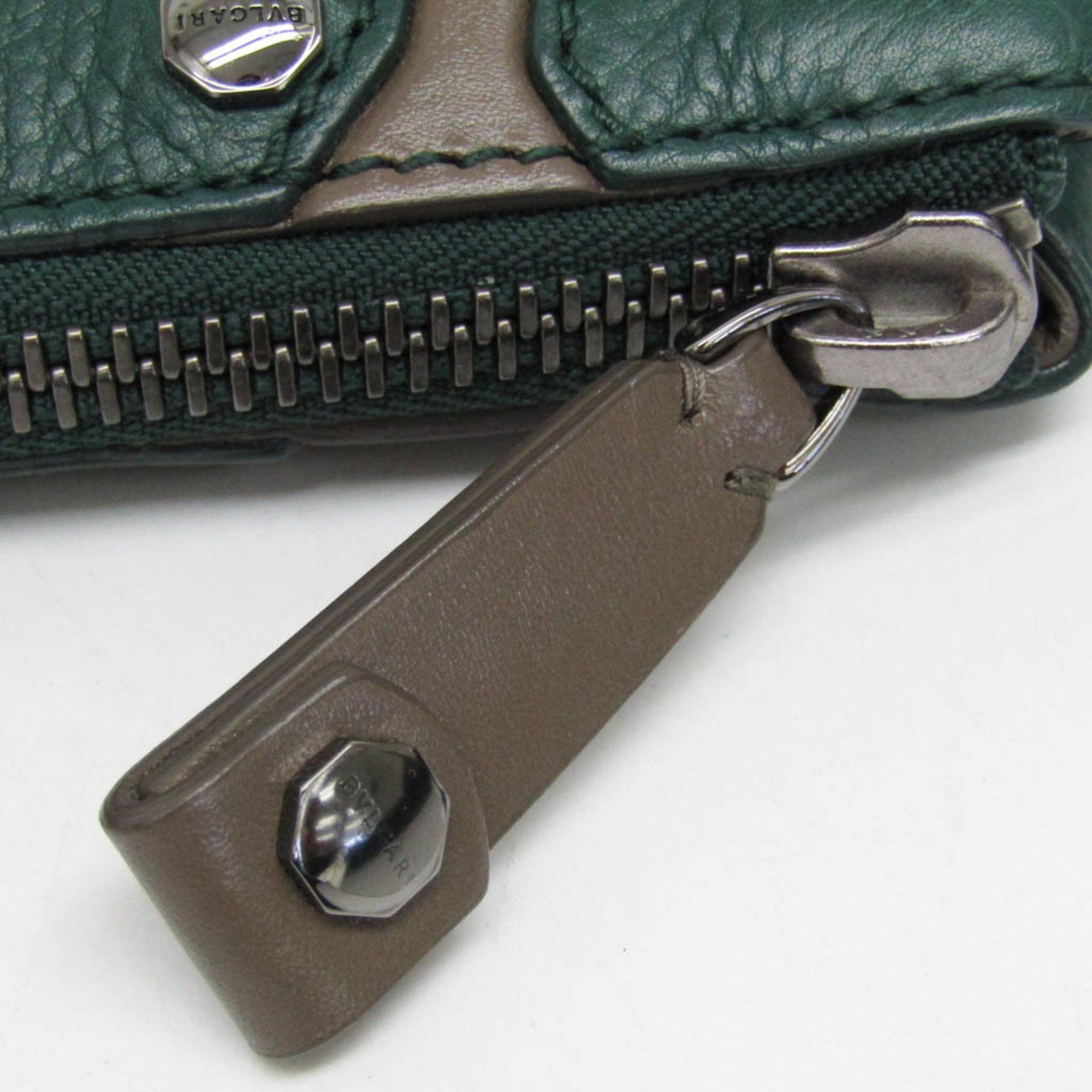 Bvlgari Bvlgari Octo Crossbody Bag Men,Women Leather Shoulder Bag Green Size ONE SIZE - 11 Thumbnail