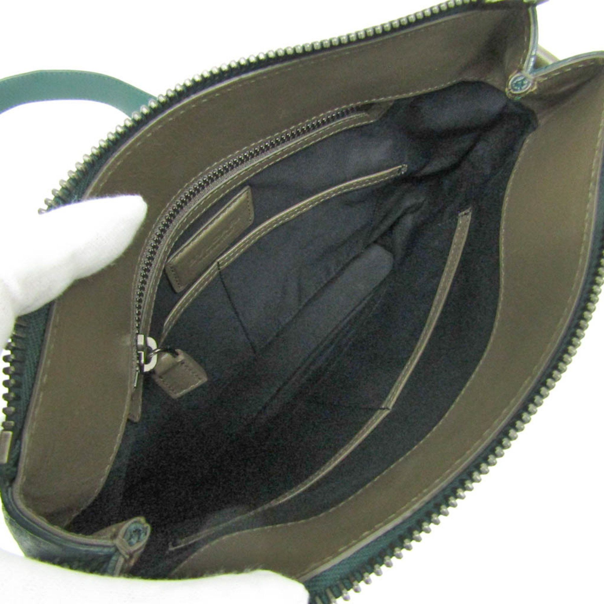 Bvlgari Bvlgari Octo Crossbody Bag Men,Women Leather Shoulder Bag Green Size ONE SIZE - 3 Thumbnail
