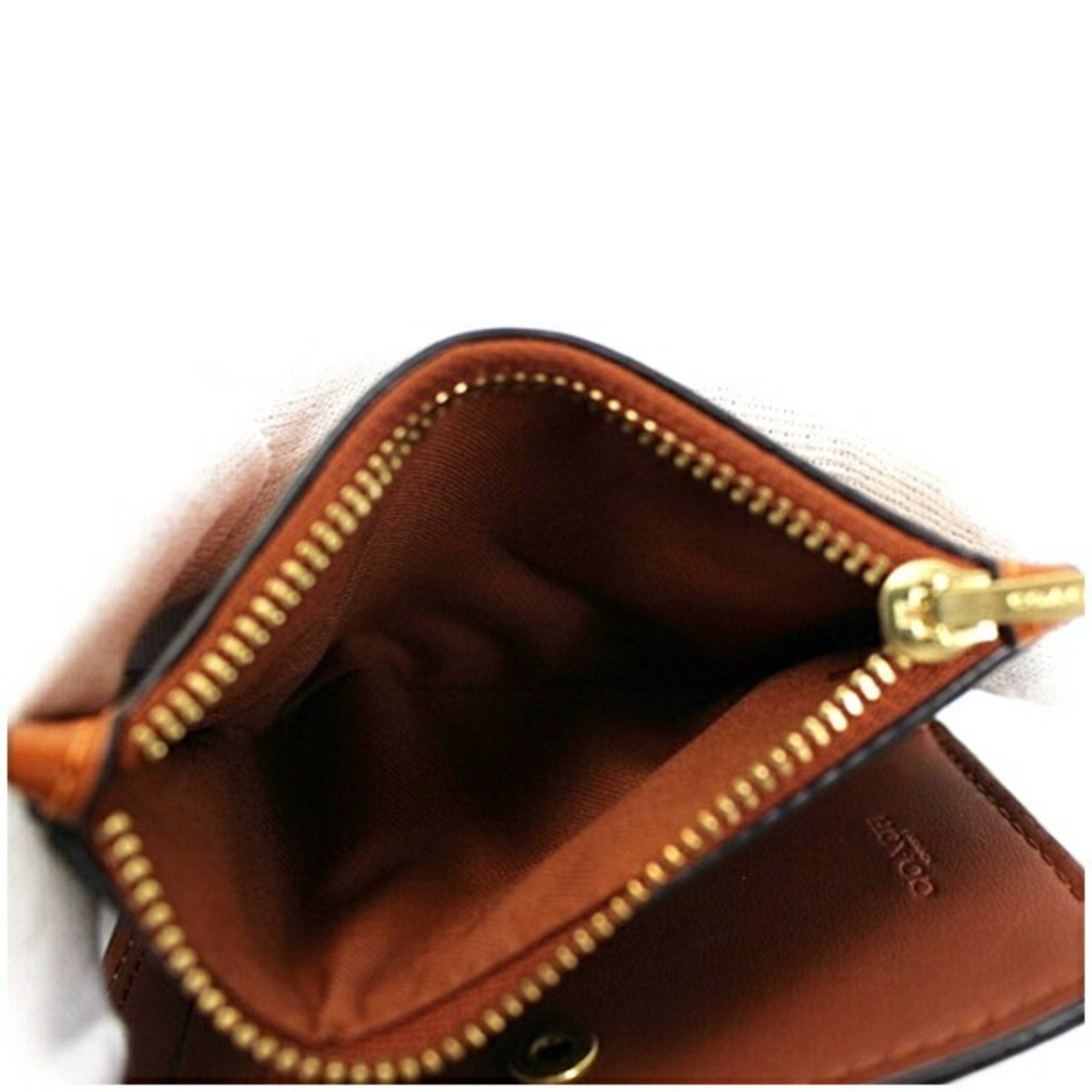 Coach Coach Bi-fold Wallet Calf Leather C8435 Light Brown COACH Women's Size ONE SIZE - 6 Thumbnail