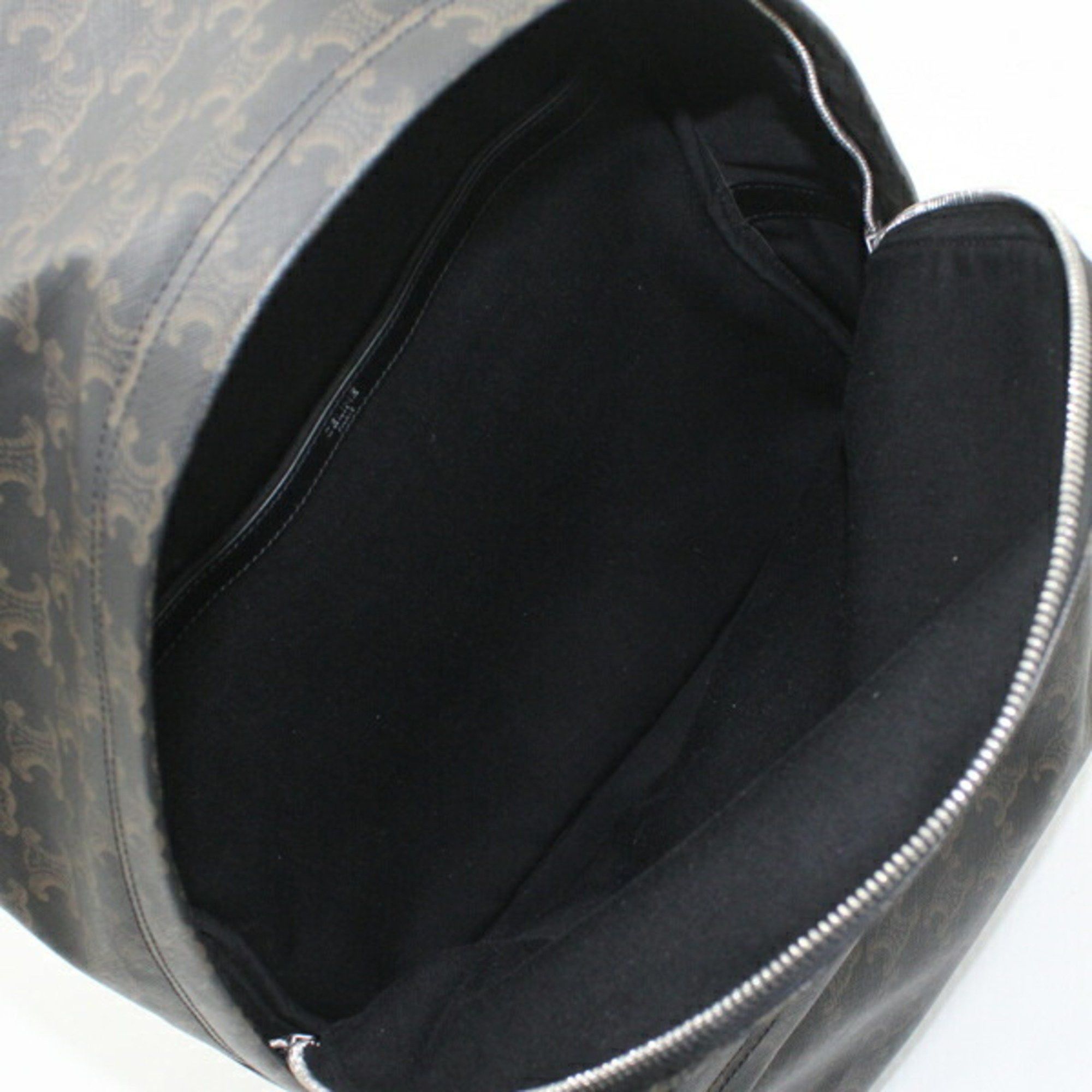 Celine CELINE Backpack Triomphe Canvas Black Brown Rucksack Men's 188382BOV T5686 Size ONE SIZE - 15 Thumbnail