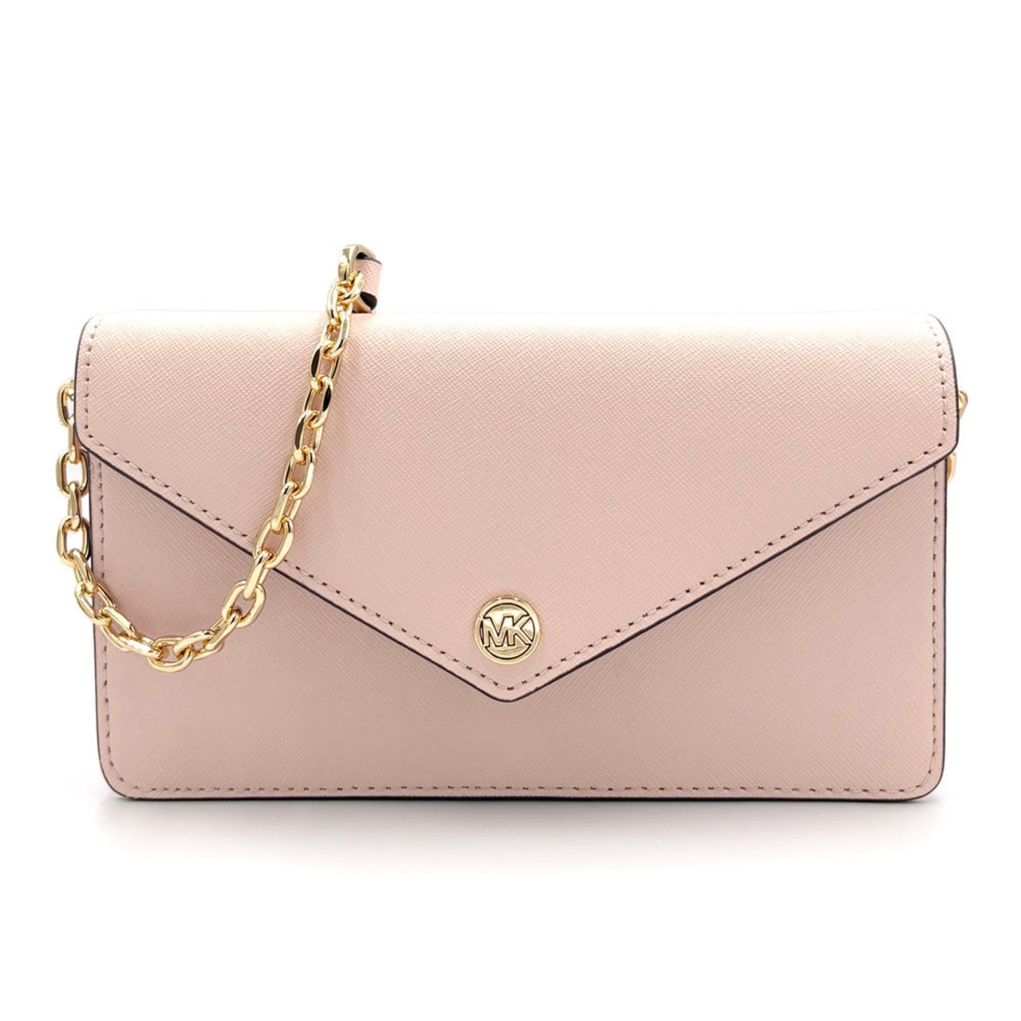 Michael Kors MICHAEL KORS Jet Set Travel Shoulder Wallet 35S3GTVC5L Powder Blush Leather Crossbody Pochette Long Size ONE SIZE - 2 Thumbnail