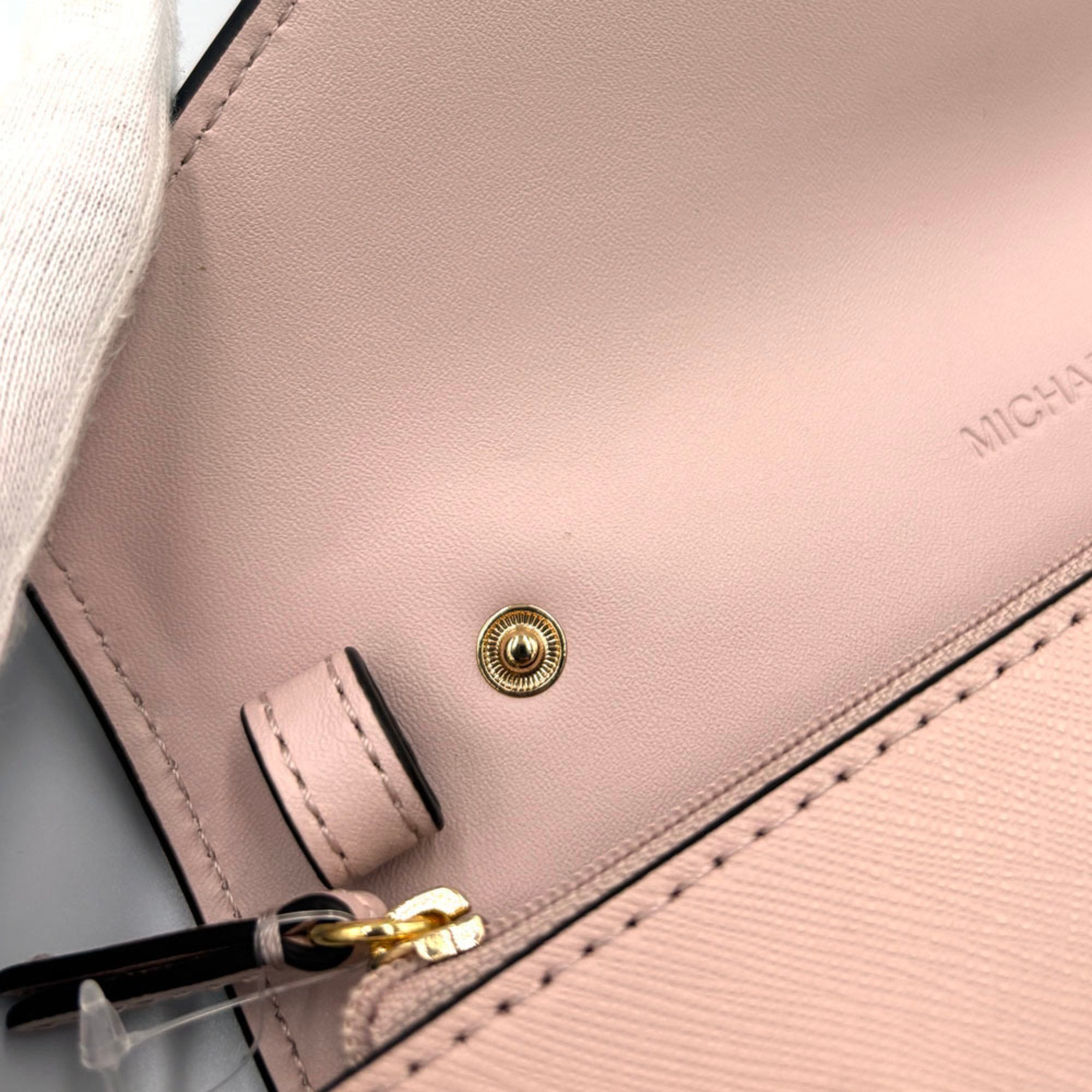 Michael Kors MICHAEL KORS Jet Set Travel Shoulder Wallet 35S3GTVC5L Powder Blush Leather Crossbody Pochette Long Size ONE SIZE - 8 Thumbnail
