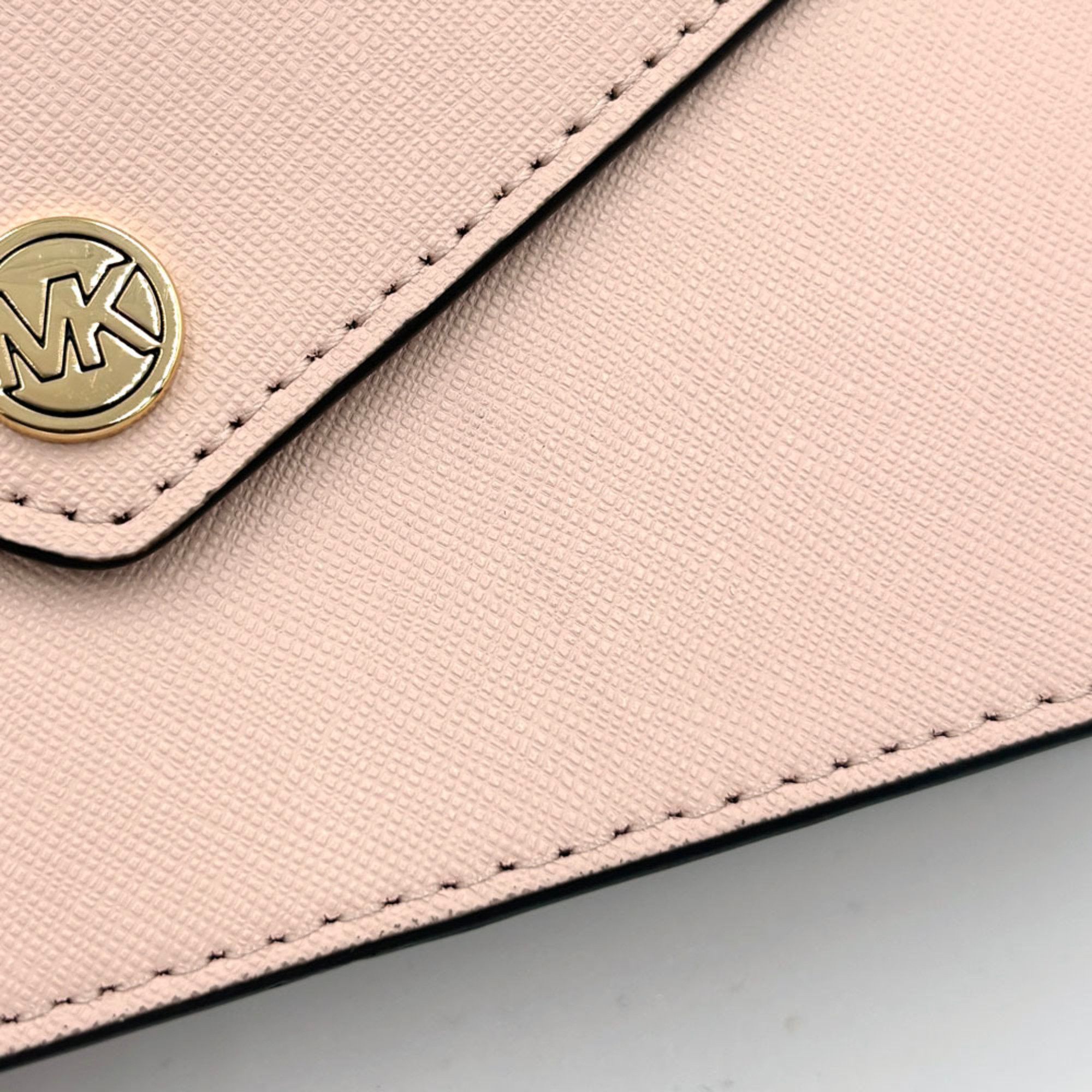 Michael Kors MICHAEL KORS Jet Set Travel Shoulder Wallet 35S3GTVC5L Powder Blush Leather Crossbody Pochette Long Size ONE SIZE - 6 Thumbnail