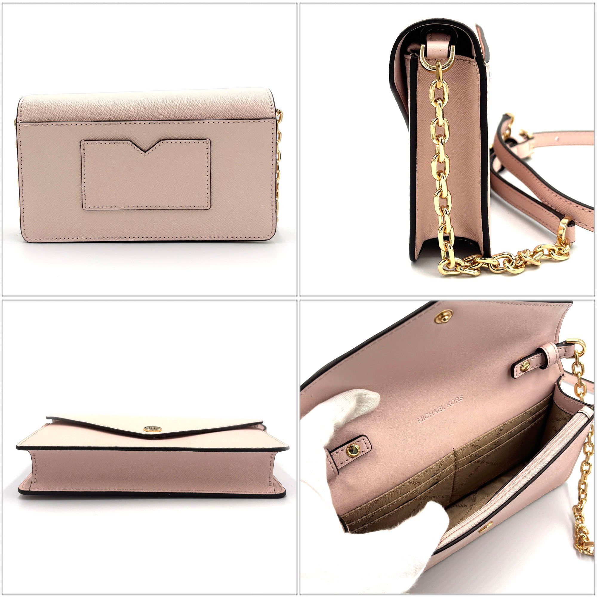Michael Kors MICHAEL KORS Jet Set Travel Shoulder Wallet 35S3GTVC5L Powder Blush Leather Crossbody Pochette Long Size ONE SIZE - 3 Thumbnail