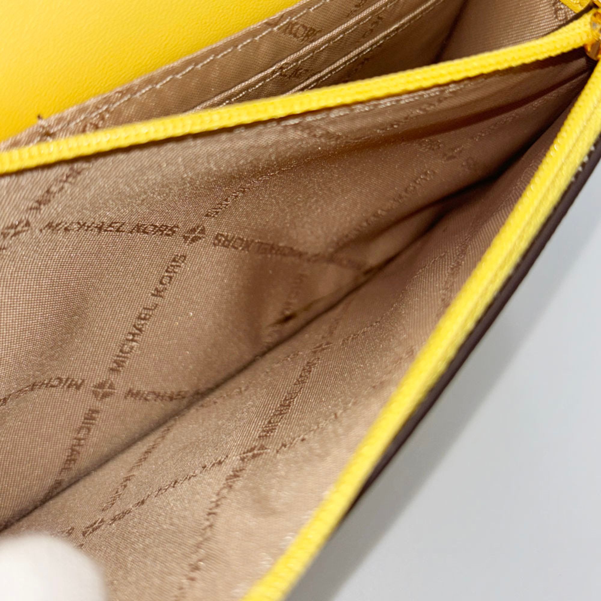 Michael Kors MICHAEL KORS Jet Set Travel Shoulder Wallet 35S3GTVC5L Daffodil Leather Crossbody Pochette Long Size ONE SIZE - 7 Thumbnail