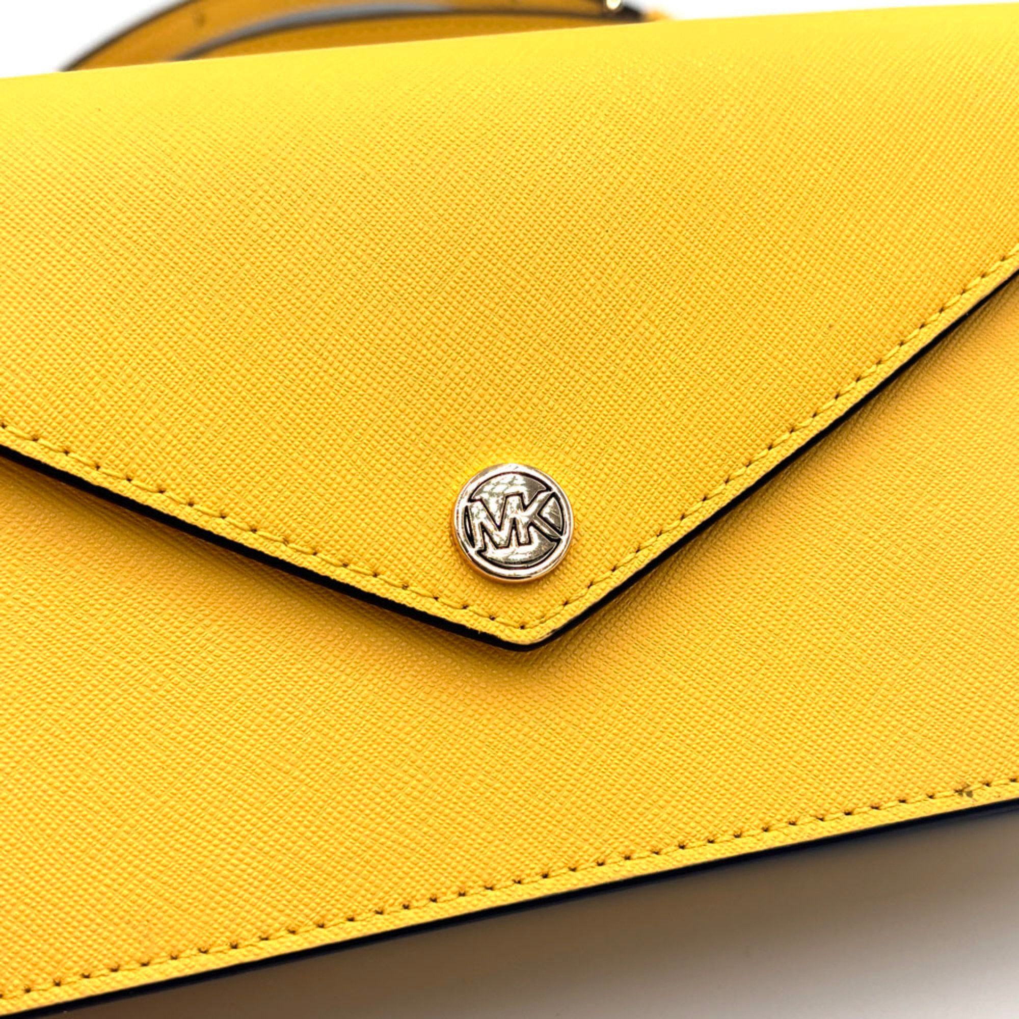 Michael Kors MICHAEL KORS Jet Set Travel Shoulder Wallet 35S3GTVC5L Daffodil Leather Crossbody Pochette Long Size ONE SIZE - 4 Thumbnail