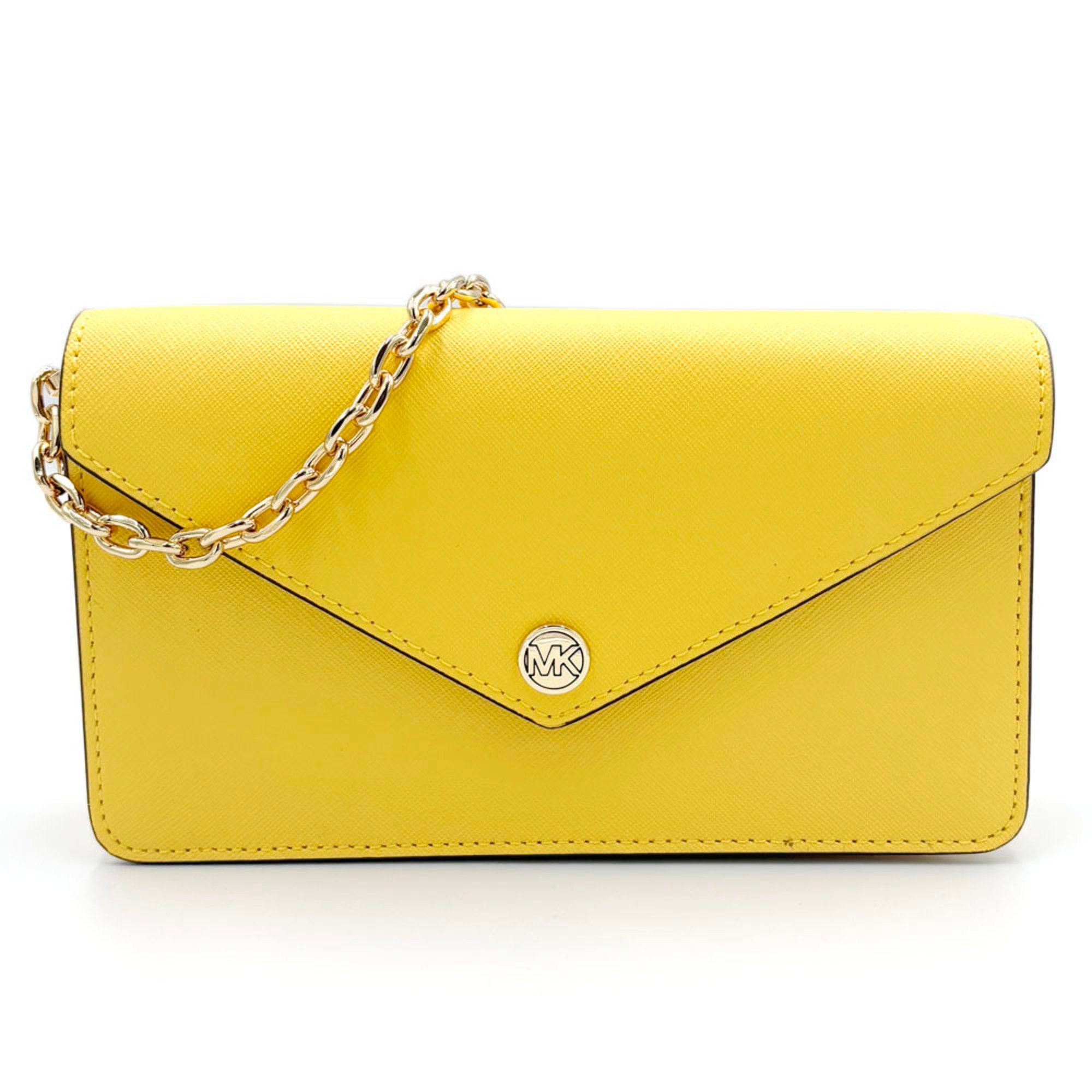Michael Kors MICHAEL KORS Jet Set Travel Shoulder Wallet 35S3GTVC5L Daffodil Leather Crossbody Pochette Long Size ONE SIZE - 2 Thumbnail