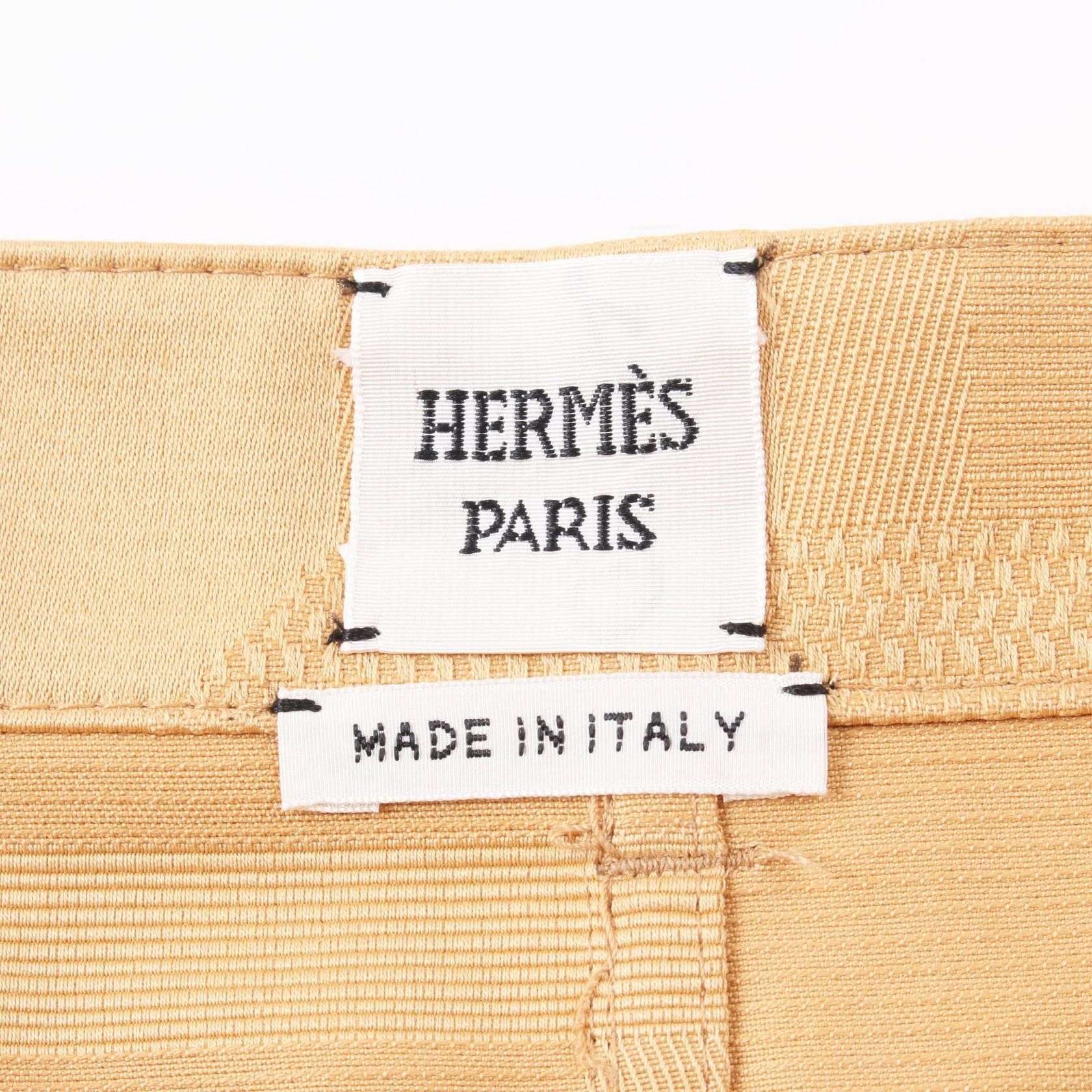 Hermes Hermes Hermes Sellier Button Cotton Skirt Cotton Skirts Size ONE SIZE - 3 Thumbnail