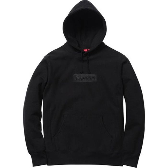 Supreme Supreme Black Tonal Box Logo Hoodie | Grailed