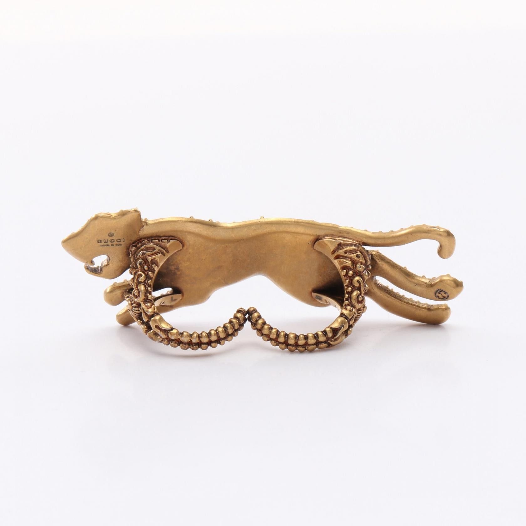 Gucci Gucci Gucci GP Cheetah Ring Metal Ring Size ONE SIZE - 3 Thumbnail