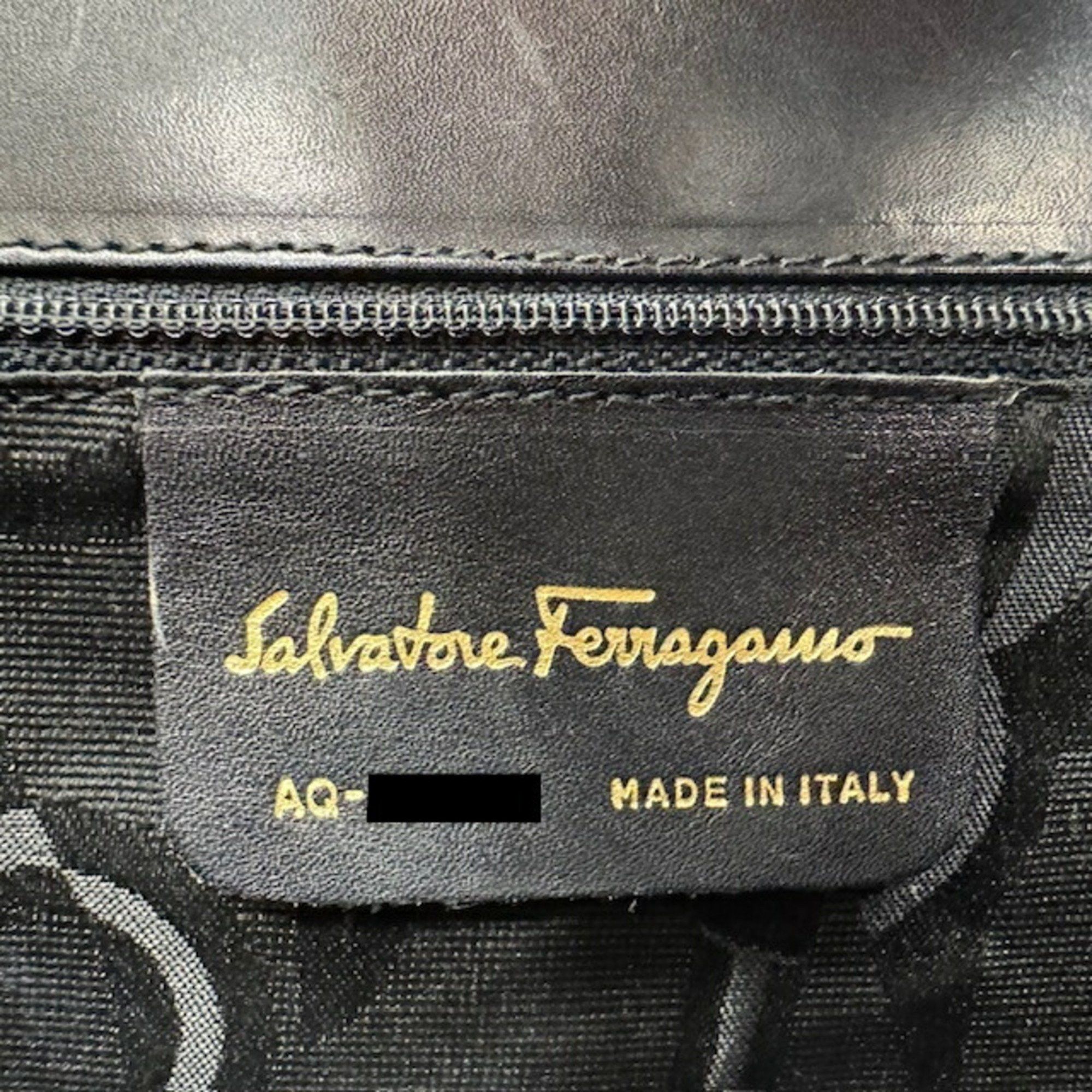 Salvatore Ferragamo Salvatore Ferragamo Vara Bow Handbag Black Leather Women's Size ONE SIZE - 13 Thumbnail