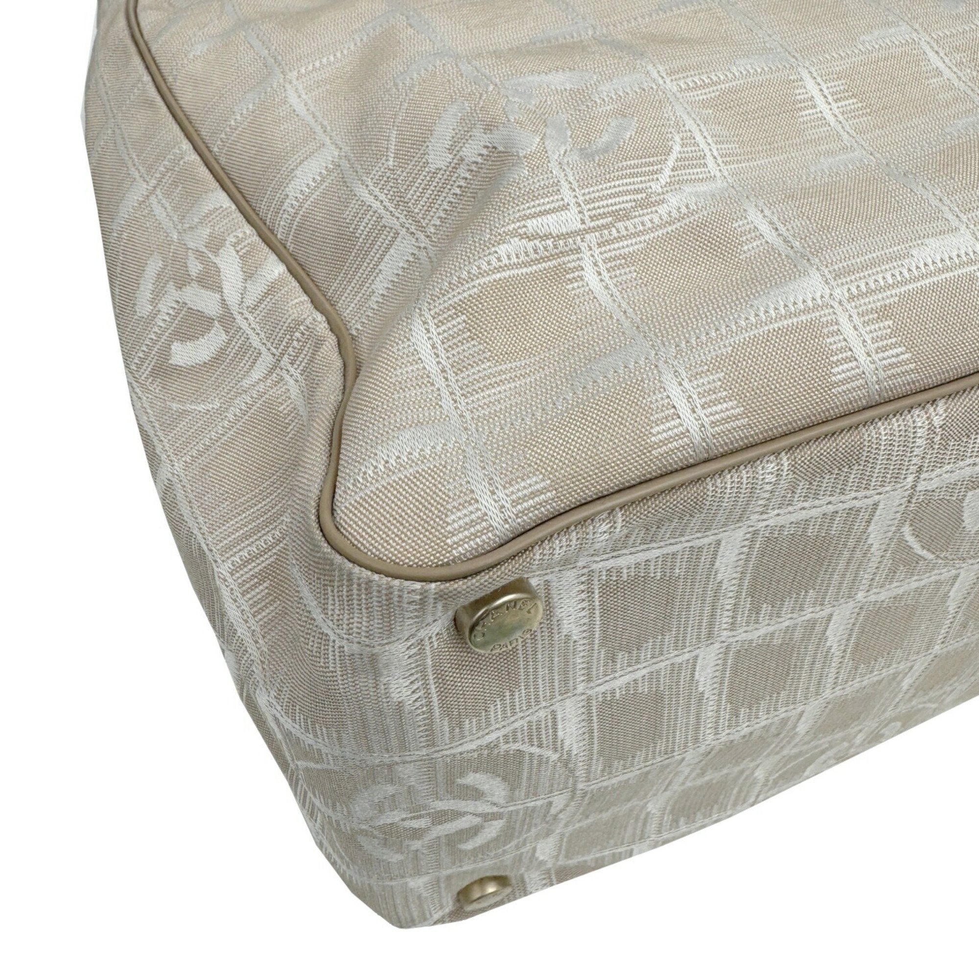 Chanel CHANEL New Travel Line Tote Bag Beige Nylon 1 2008 Women's Size ONE SIZE - 8 Thumbnail